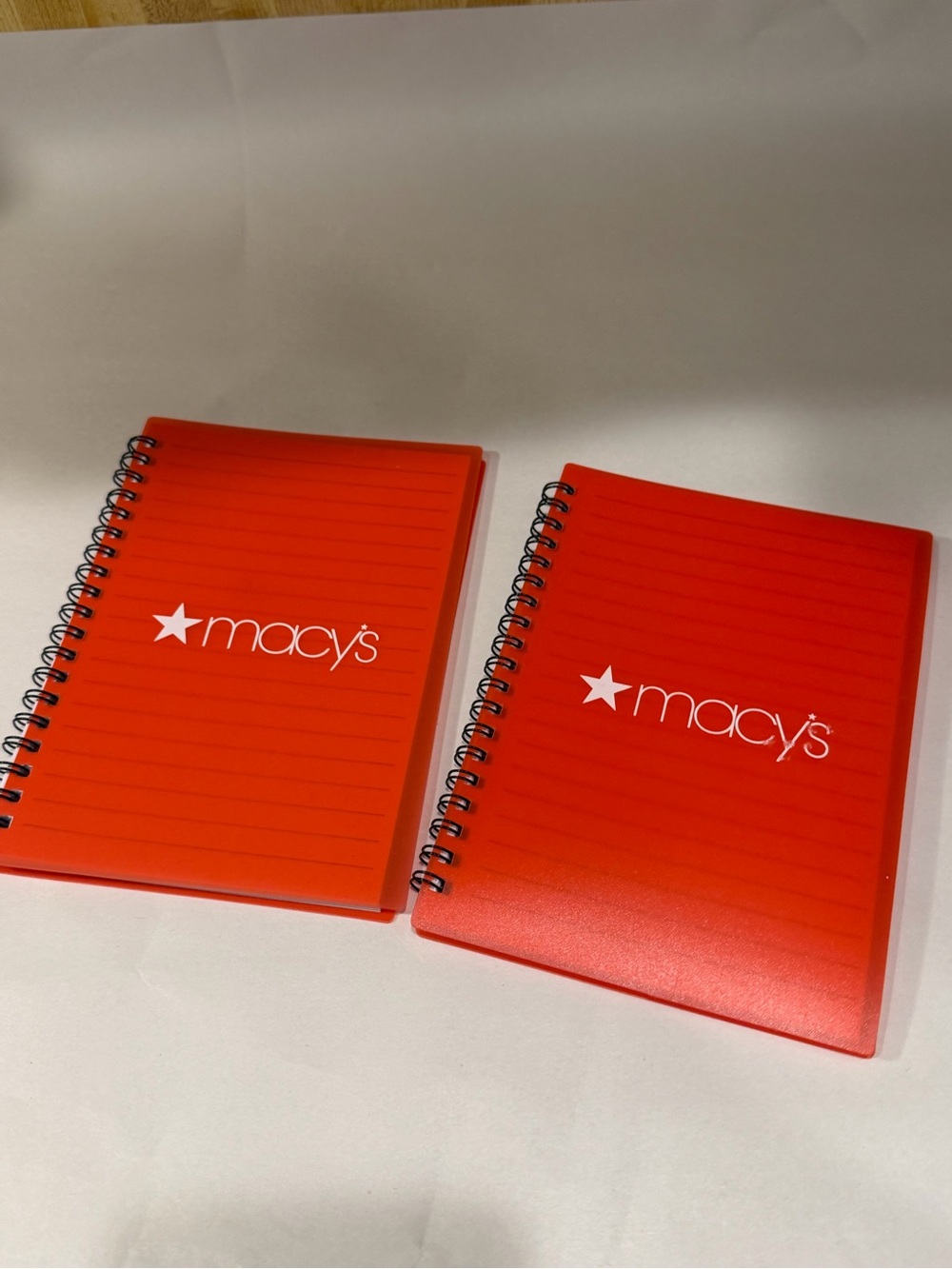 Macy's Red Spiral Notebook - Set of 2